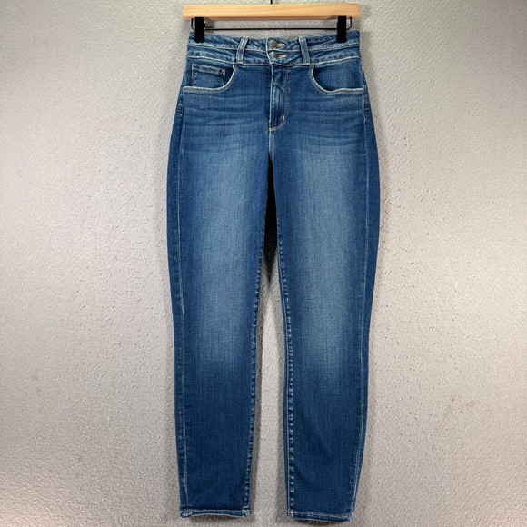 L'Agence Margot Skinny Jeans Womens 28 Blue Lightwash Denim High Rise Classic - Picture 1 of 14